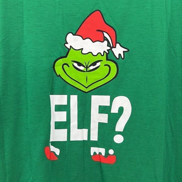 Ekouaer green and white Holiday grinch/elf pajama men’s medium NWT - Picture 3 of 10